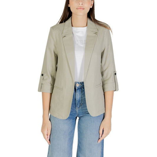 Green Linen Blazer