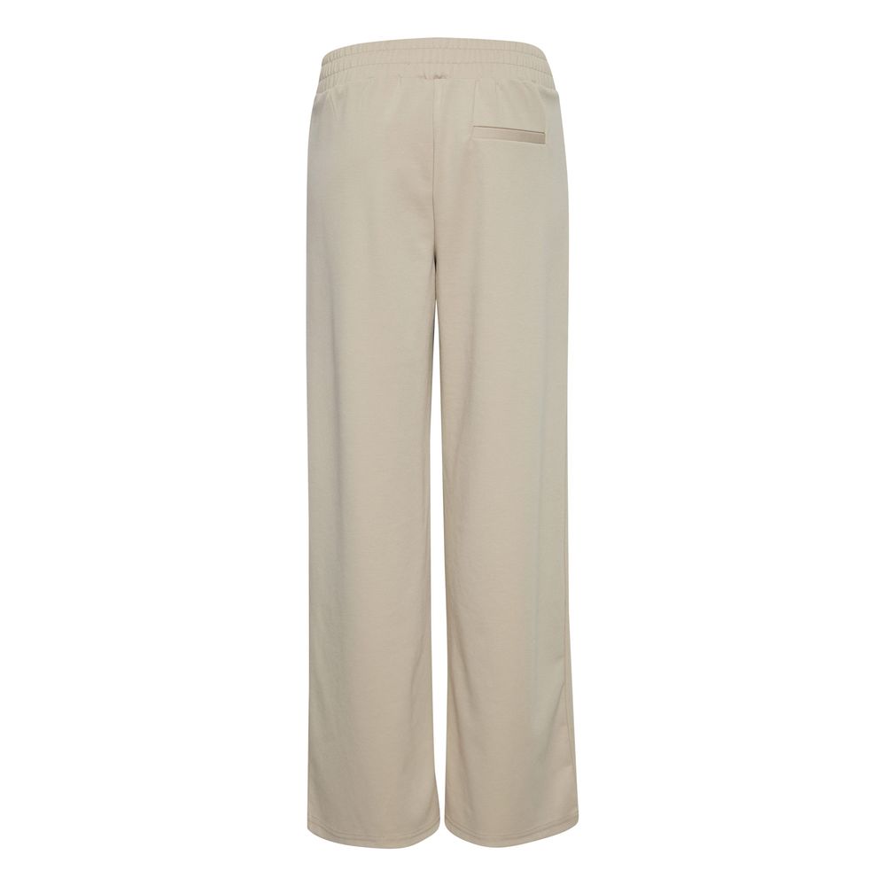 Beige Recycled Polyurethane Casual Pants