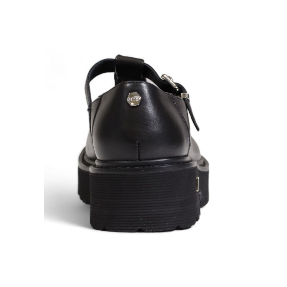 Black Leather Platform