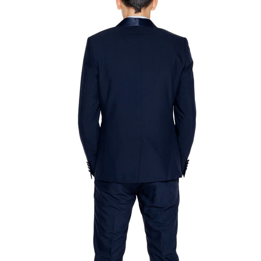 Blue Polyester Blazer