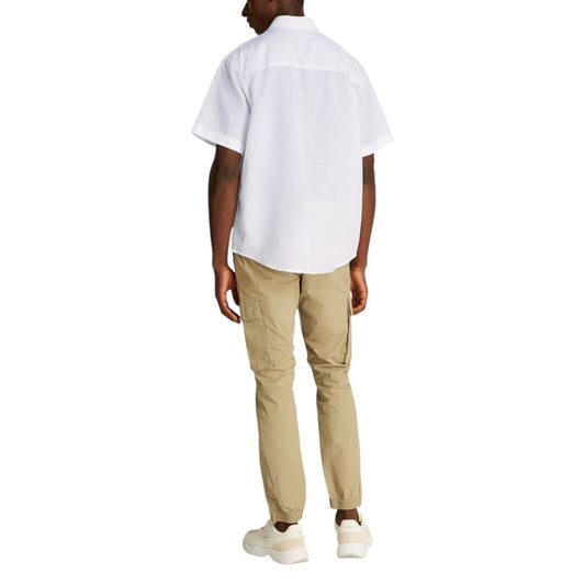 White Linen Shortsleeve Shirt