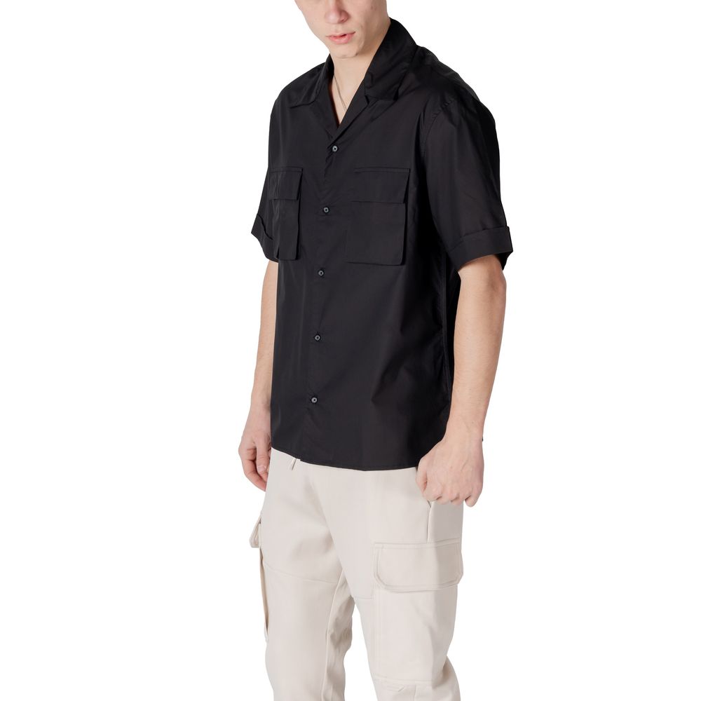 Black Lyocell Shortsleeve Shirt