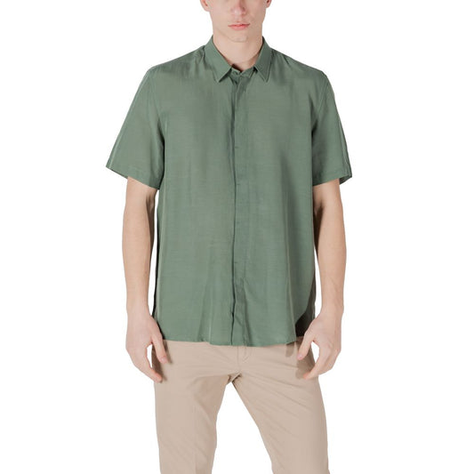 Green Lyocell Shortsleeve Shirt