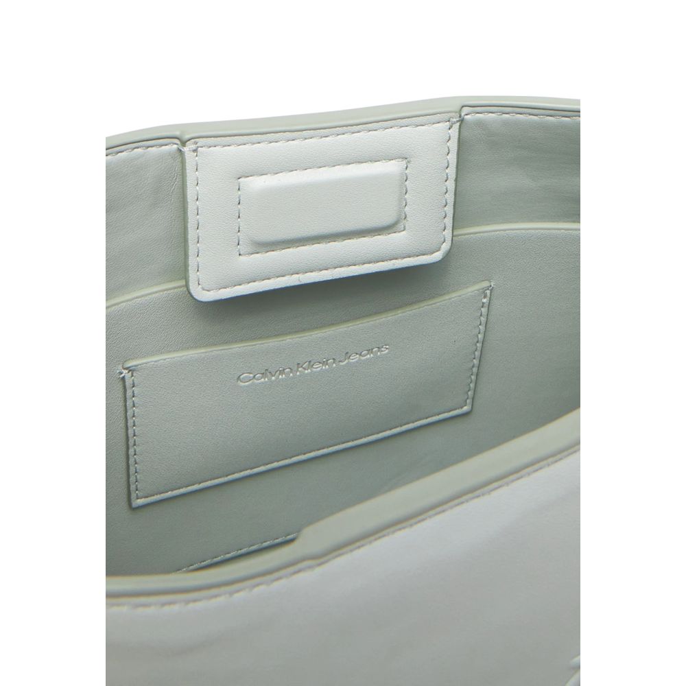 Gray Polyethylene Handbag