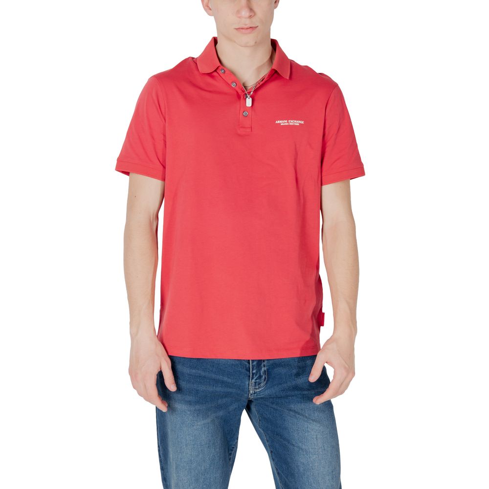 Red Cotton Polo Shirt