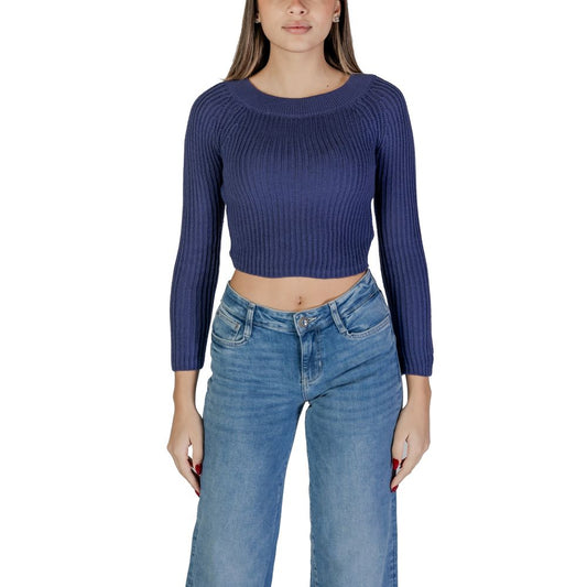 Light Blue Marabou Sweatshirt