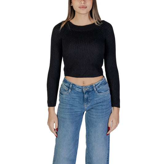 Black Marabou Sweatshirt