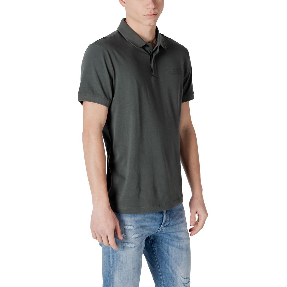 Green Cotton Polo Shirt