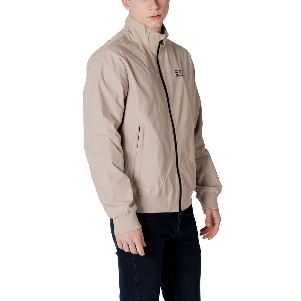 Beige Polyamide Jackets & Coat