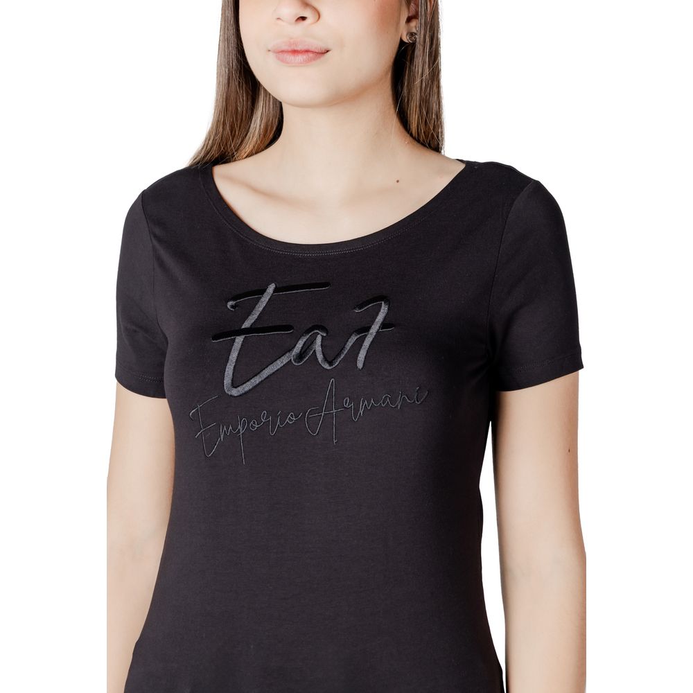 Black Cotton T-Shirt