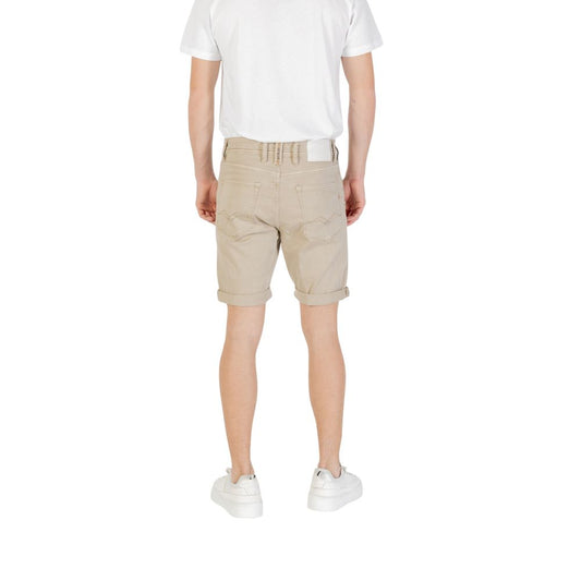 Green Cotton Bermuda Shorts