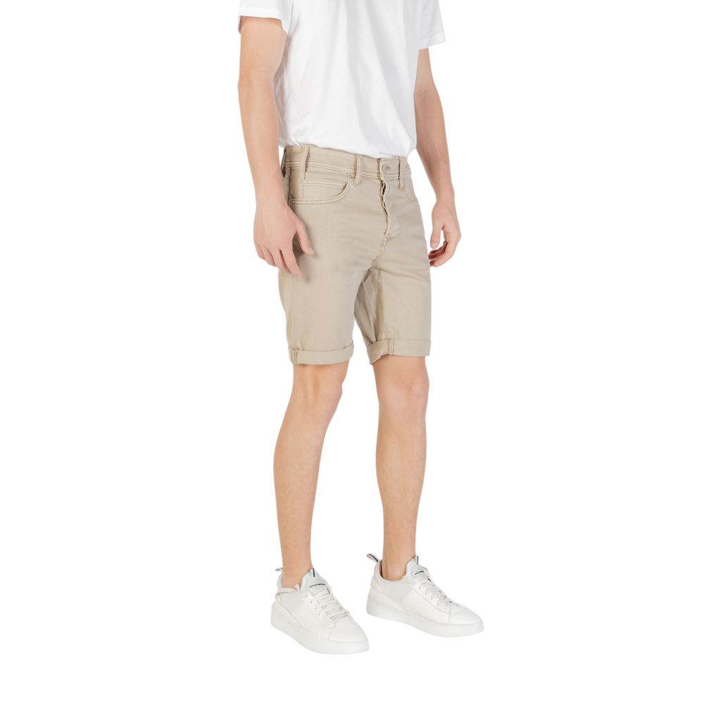 Green Cotton Bermuda Shorts