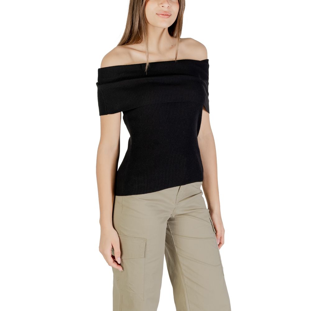 Black Polyester Bodysuit