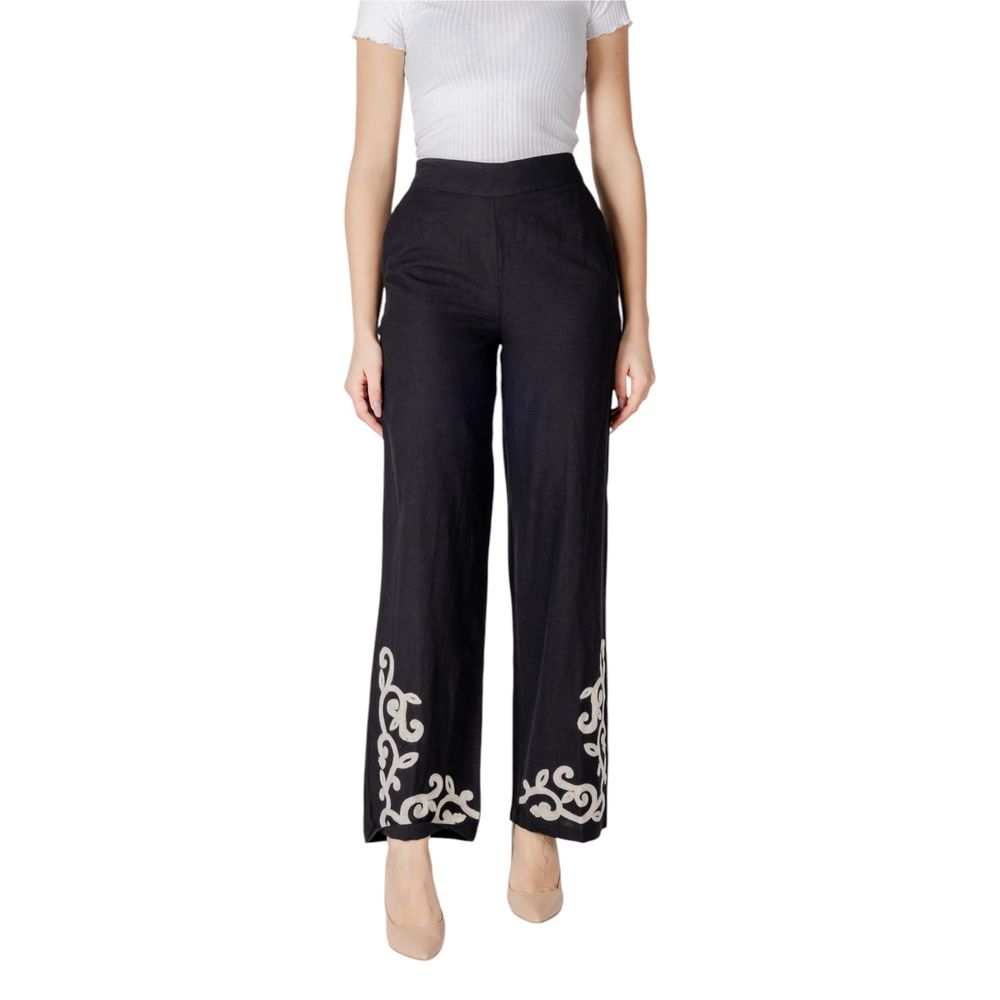 Black Viscose Pant