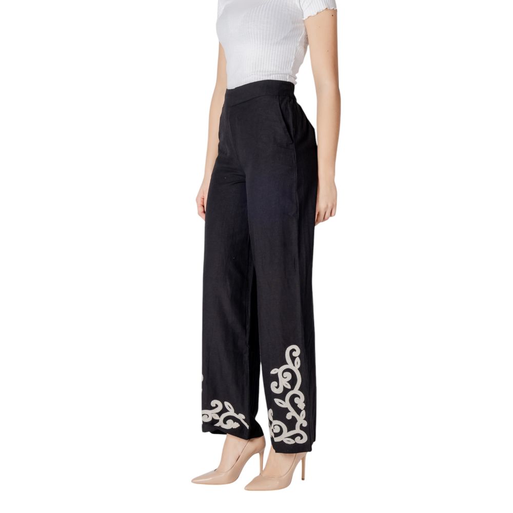 Black Viscose Pant
