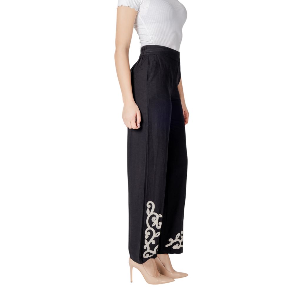 Black Viscose Pant