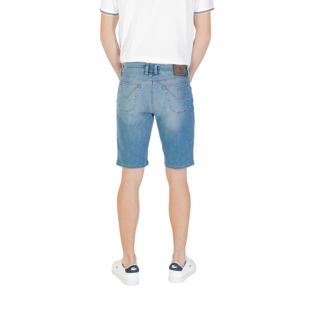 Light Blue Cotton Bermuda Shorts