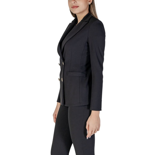 Black Polyester Blazer