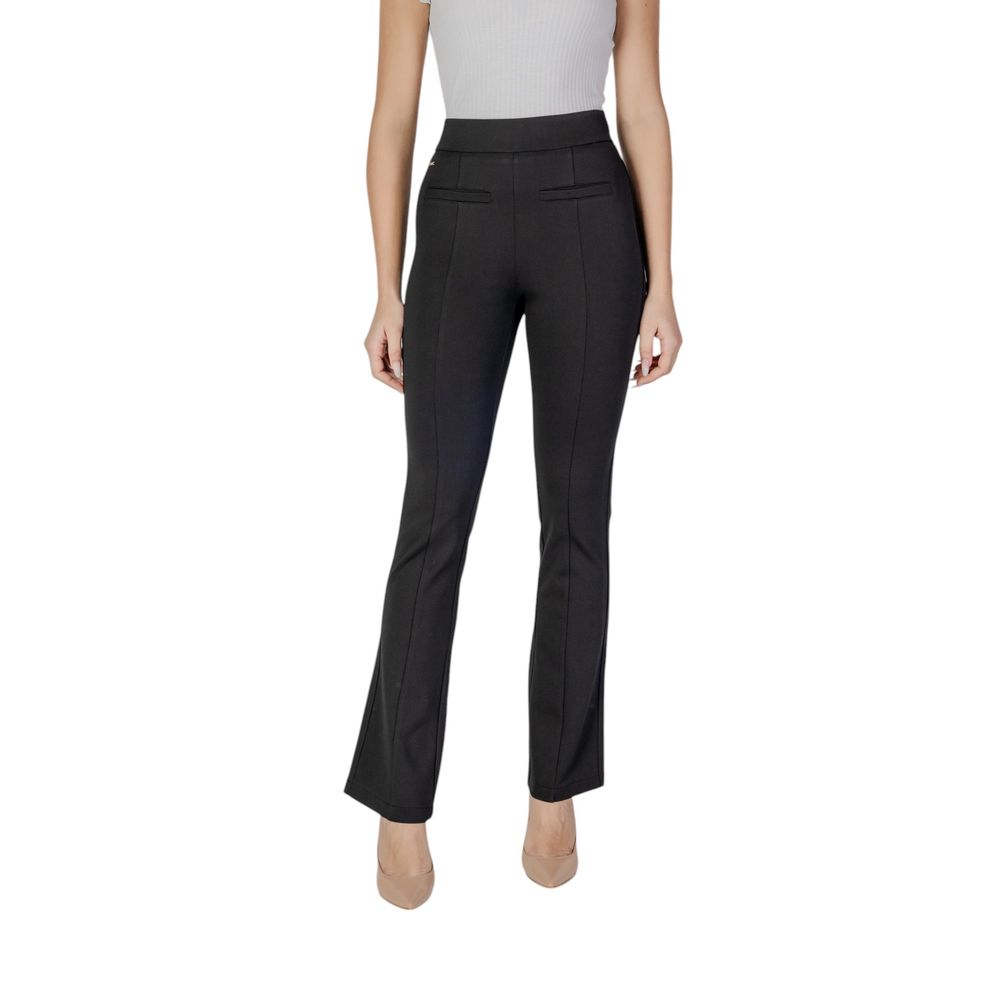 Black Viscose Skinny Pants