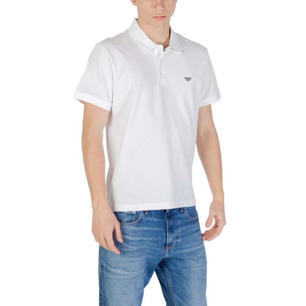 White Cotton Polo Shirt