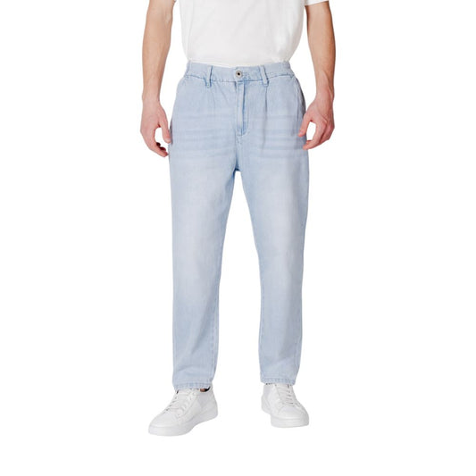 Blue Cotton Slim Fit Jeans