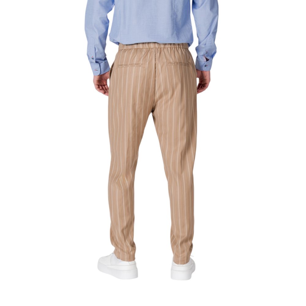 Beige Polyester Pant