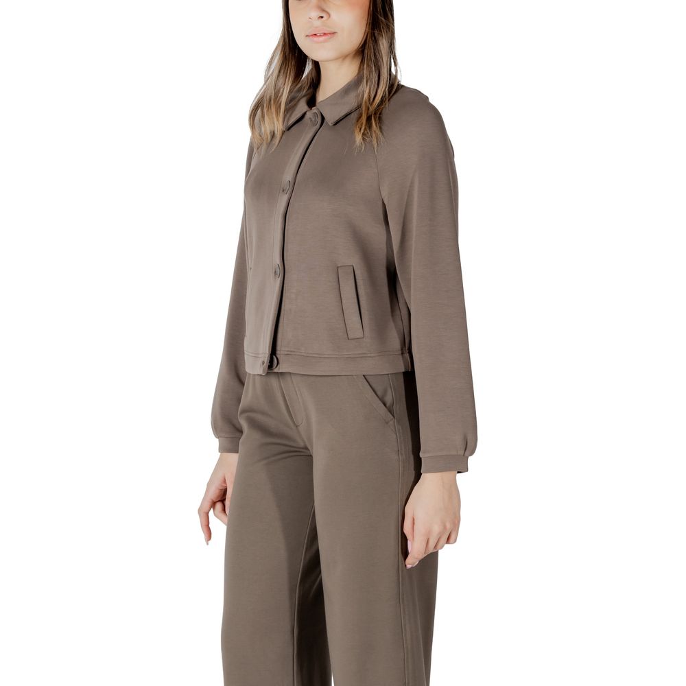 Brown Modal Jackets & Coat