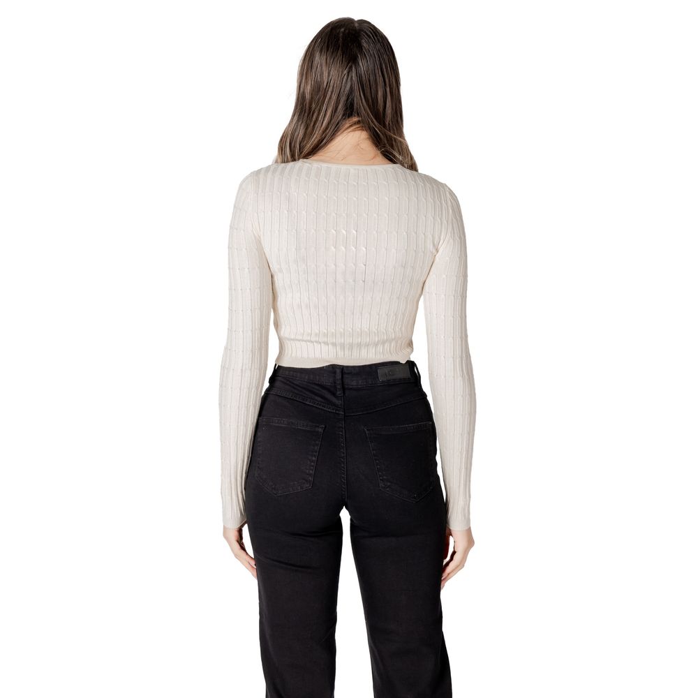 Beige Marabou Sweatshirt