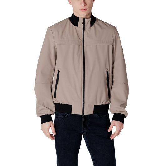 Brown Polyester Bomber