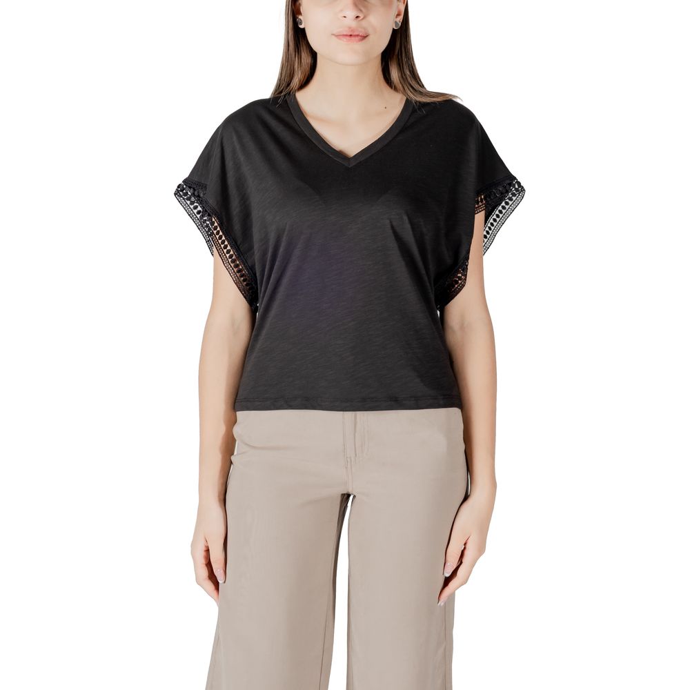 Black Cotton T-Shirt