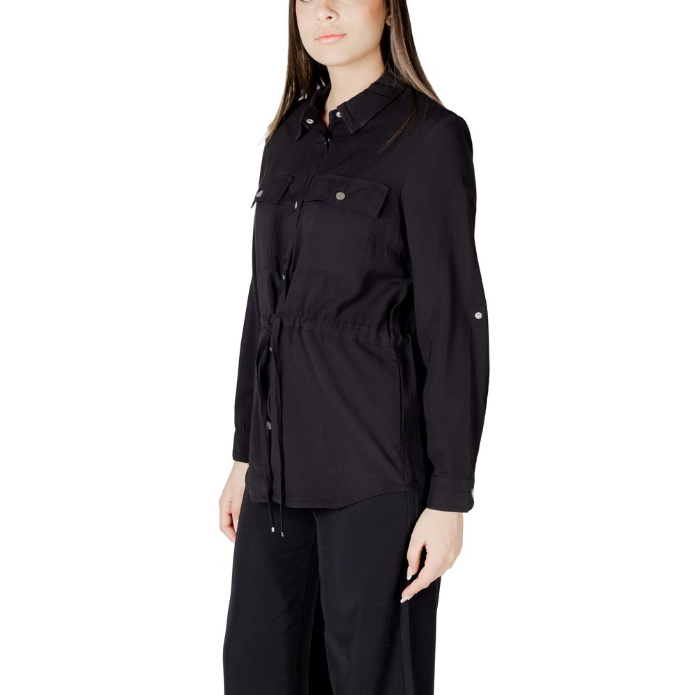 Black Viscose Blouse