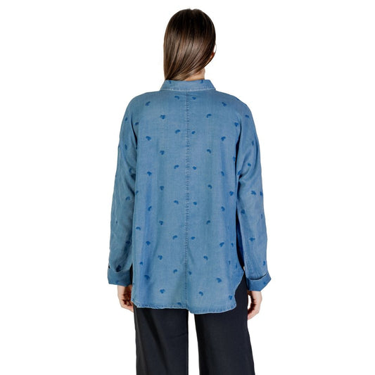 Blue Tencel Blouse