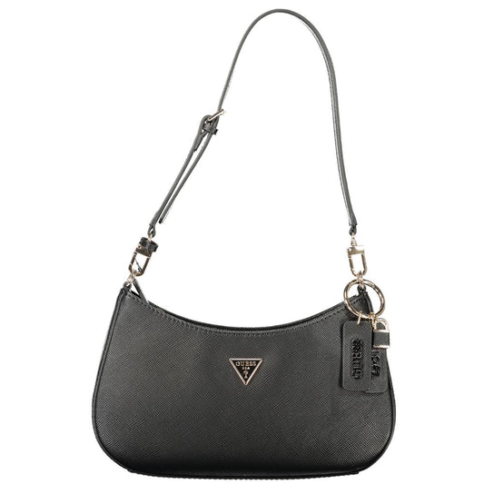 Black Polyethylene Women Handbag
