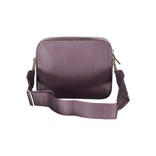 Purple Leather Women Handbag
