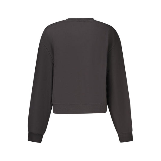 Black Cotton Women Sweater