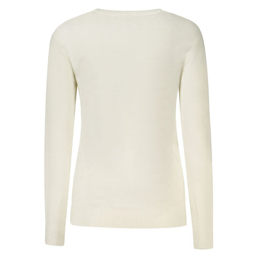White Viscose Women Sweater