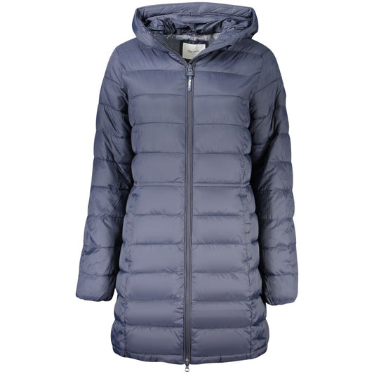 Blue Polyamide Women Jacket