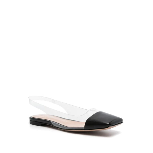 Black Plexiglass Ballet Flats