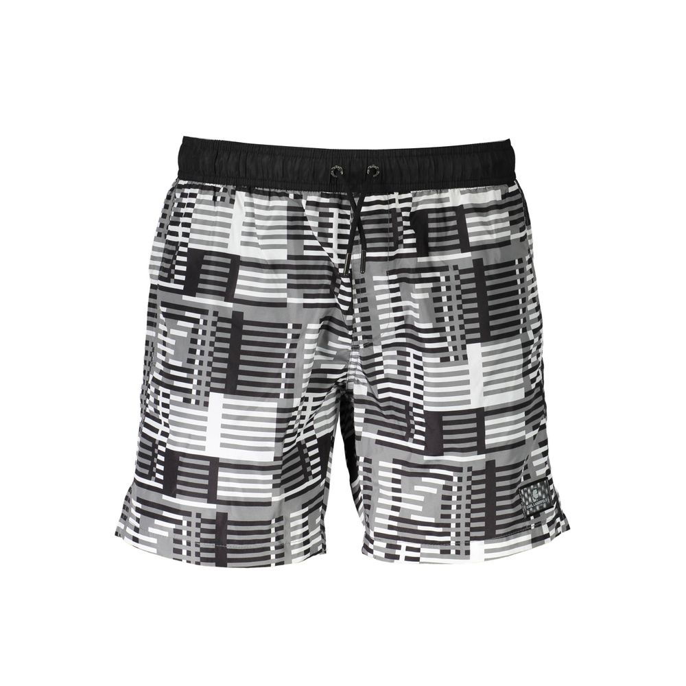 Nero Polyester Men's Swim Boxer