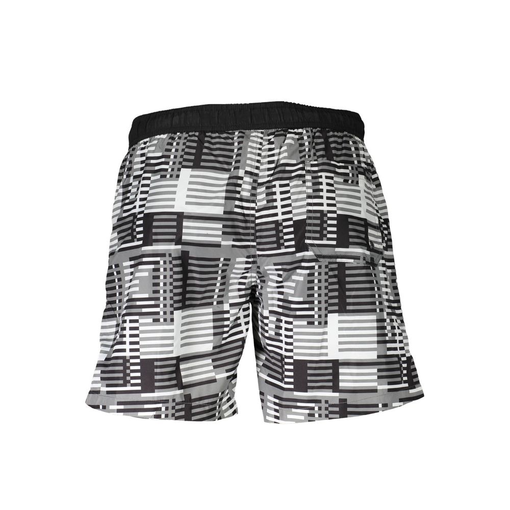 Nero Polyester Men's Swim Boxer