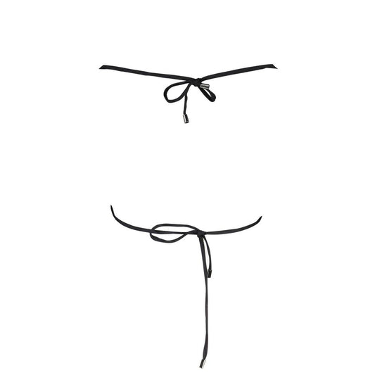 Black Elastane Swimwear