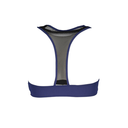 Blue Elastane Swimwear