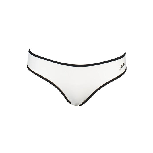 White Elastane Swimwear