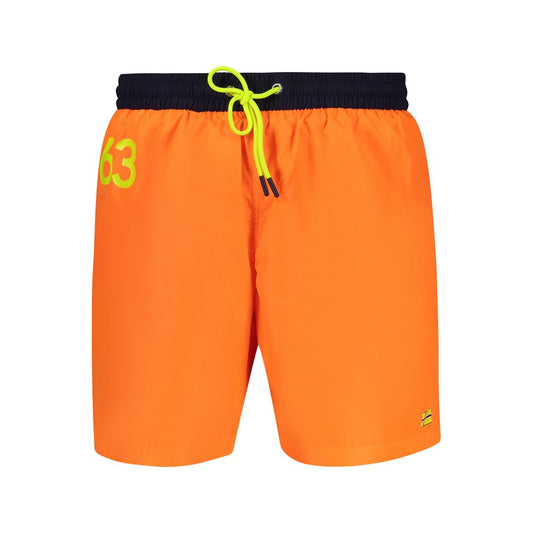 Orange Polyamide Swimwear