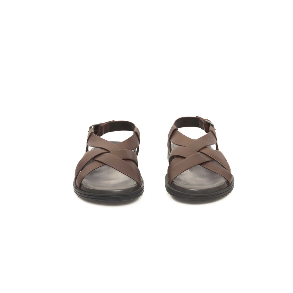 Brown Leather Men Sandal