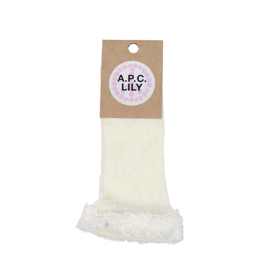 White Polyamide Socks