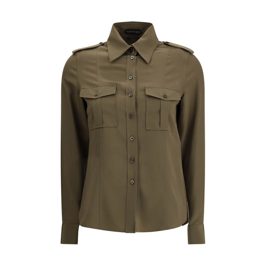 Green Silk Dress Shirt