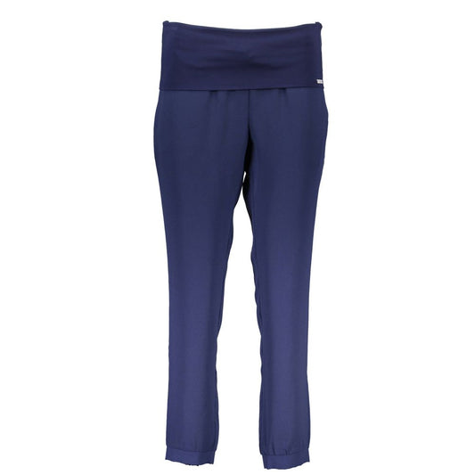 Blue Polyester Pant