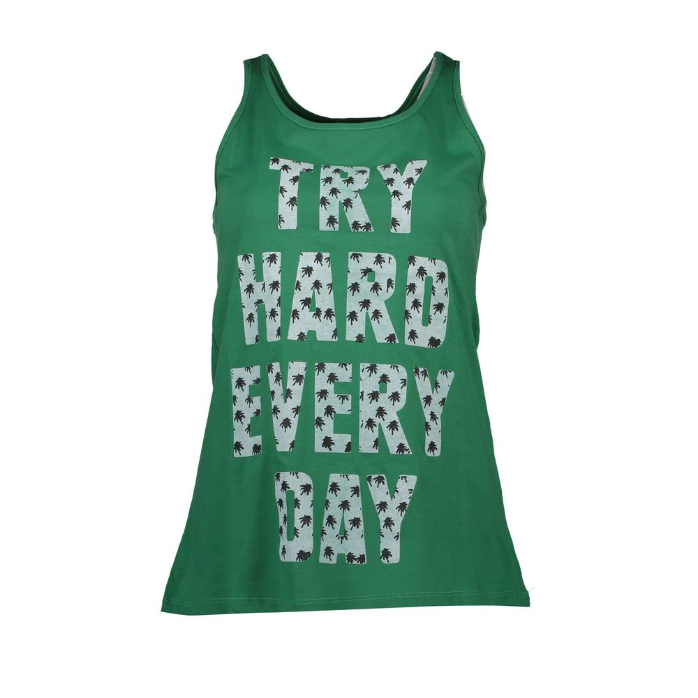 Green Cotton Tank Top