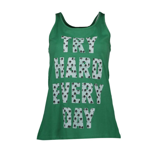 Green Cotton Tank Top